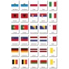 Flags Europe - Classification Maps - German