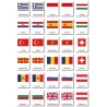 Flags Europe - Classification Maps - German