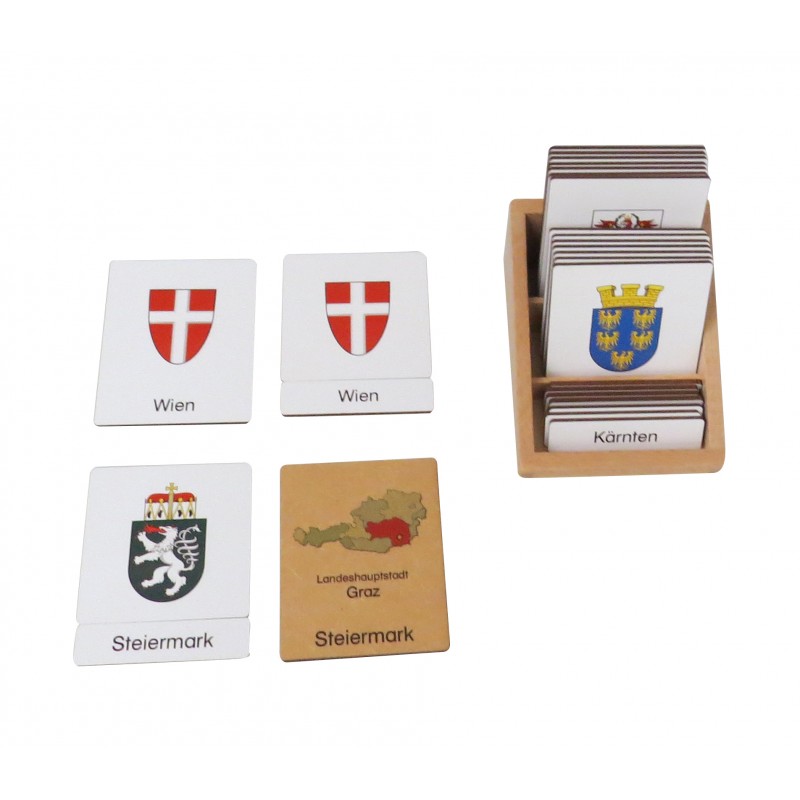 Österreich - Landeswappen - Klassifikationskarten - Deutsch Österreich - Landeswappen - Klassifikationskarten - Deutsch