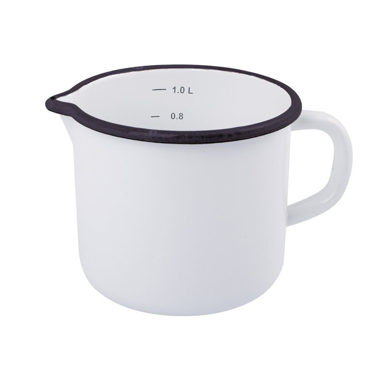 enamel liter measure