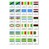 Flaggen Afrika - Klassifikationskarten - Englisch Flaggen Afrika - Klassifikationskarten - Englisch
