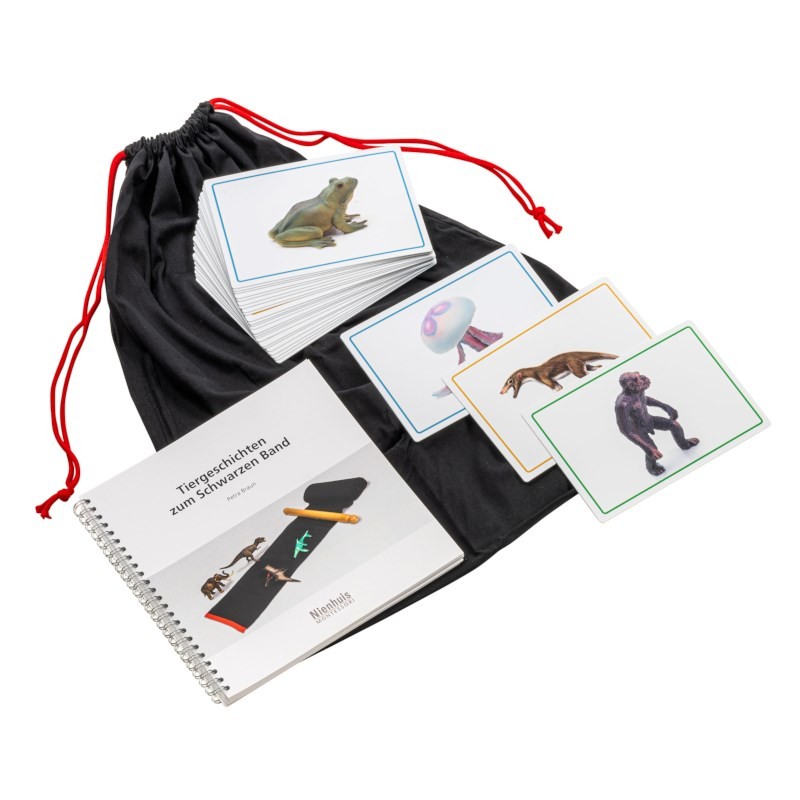 Reading book and animals for the black band