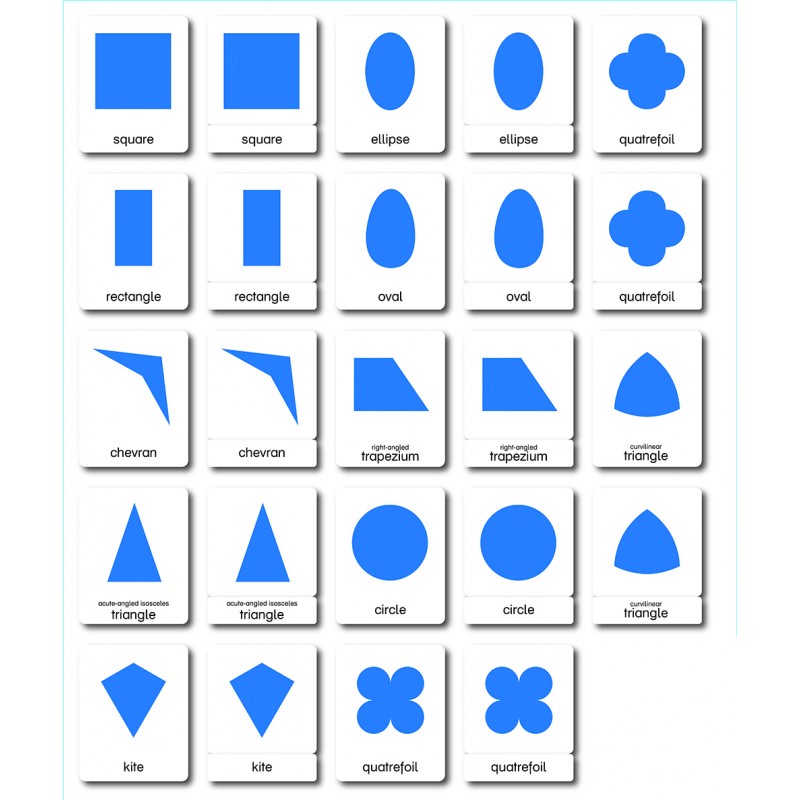 Geometric Shapes - Classification Cards - English