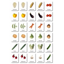 Vegetables - Classification Cards - German