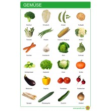 Gemüse - Plakat 50 x 100 cm - Deutsch