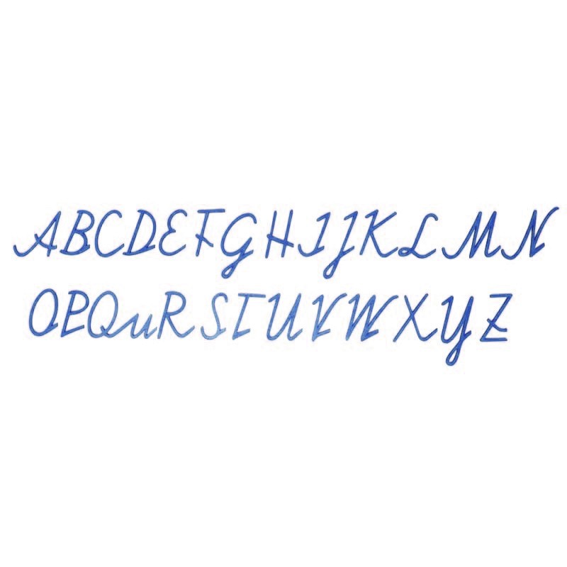 Movable alphabet - for initial writing - Austrian cursive, uppercase letters, various colors