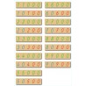 Number cards - small - wood - school script 95 Normal