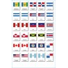 Vlajky Amerika - Klasifikačné mapy - Nemčina
