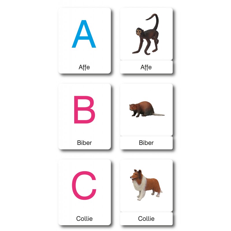 ABC Animals - Classification Cards - German