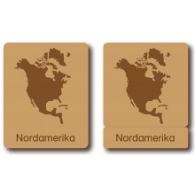 Classification cards - Animals from North America - German