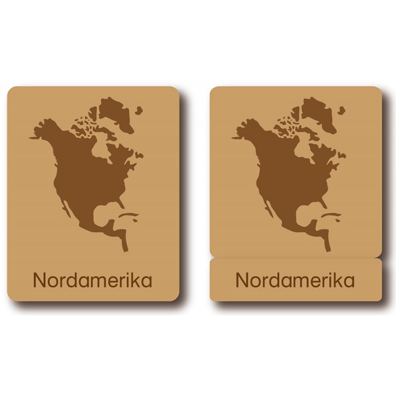 Klasifikačné karty - Zvieratá z Severnej Ameriky - Nemčina