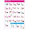 ABC Animals - Poster 50 x 70 cm - German - Lowercase Print