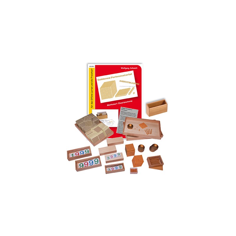 Goldenes Perlenmaterial - feste Perlen - Kombination Goldenes Perlenmaterial - feste Perlen - Kombination