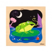 Growth puzzle-frog