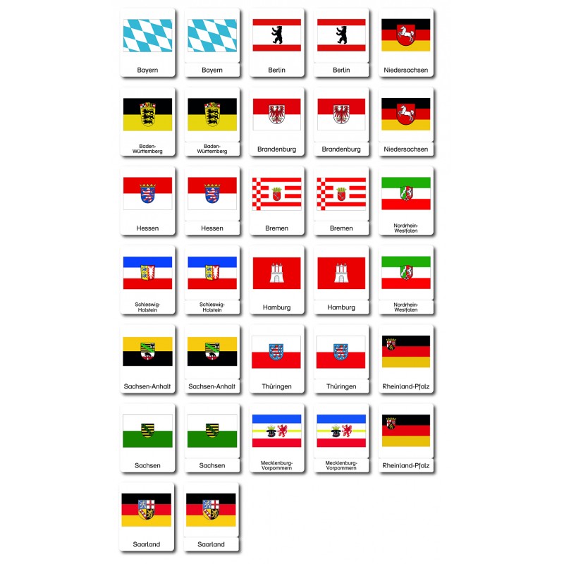 Germany - National flags - Classification maps - German
