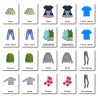 Clothing 1 - Classification Cards - German