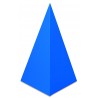Large geometric bodies - pyramid with a square base
