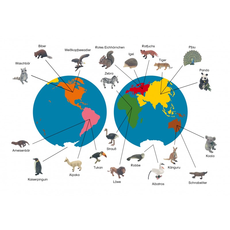 Tiere der Kontinente Tiere der Kontinente