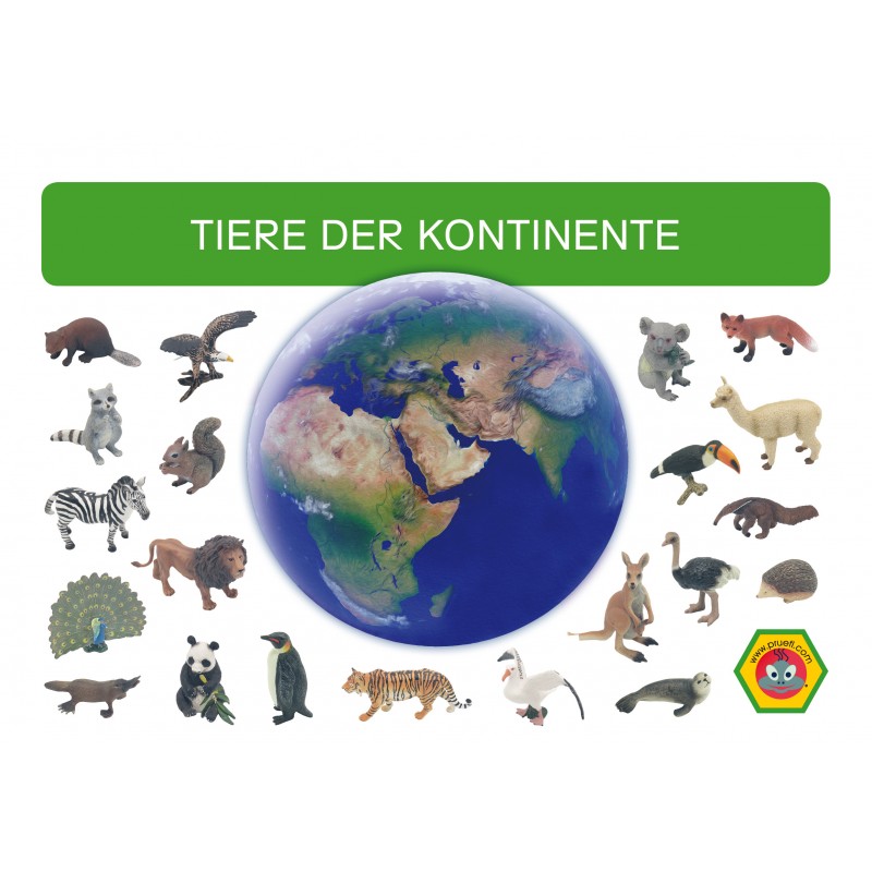 Tiere der Kontinente Tiere der Kontinente
