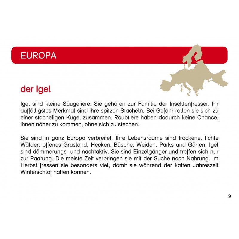 Tiere der Kontinente Tiere der Kontinente