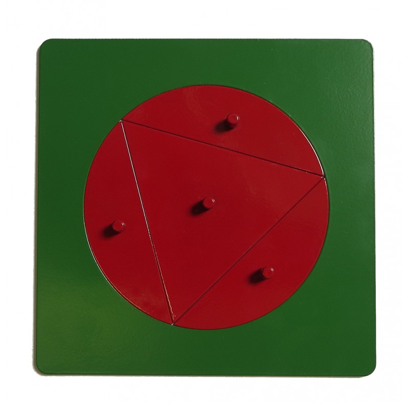 Inscribed triangle in a circle