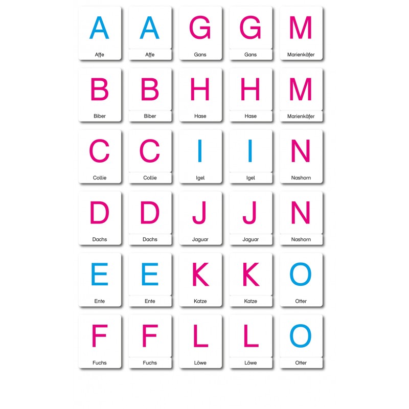 ABC Tiere - Klassifikationskarten - Deutsch ABC Tiere - Klassifikationskarten - Deutsch