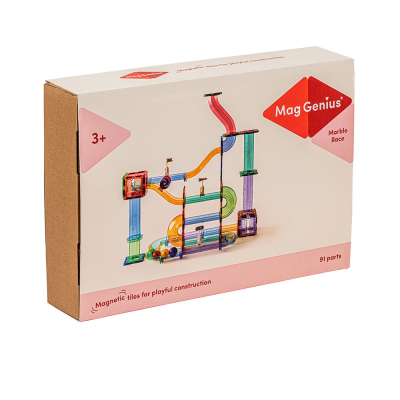 Magnetic marble run 91 pieces