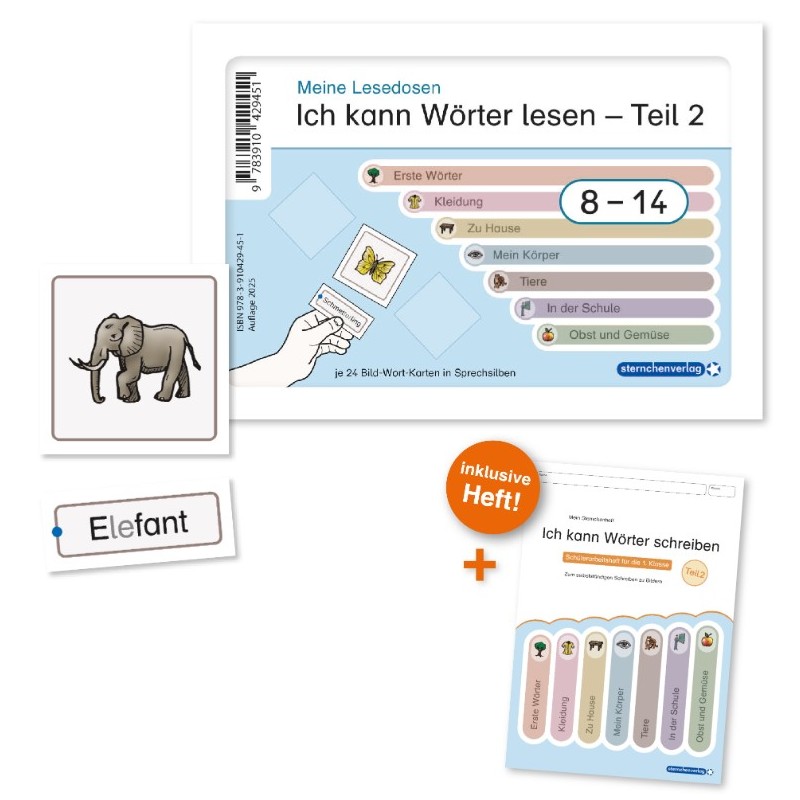 Ich kann Wörter lesen Teil 2 - Meine Lesedosen 8-14 im Set Ich kann Wörter lesen Teil 2 - Meine Lesedosen 8-14 im Set