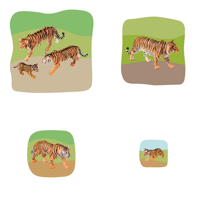 Tiger Familie Wachstumspuzzle Tiger Familie Wachstumspuzzle