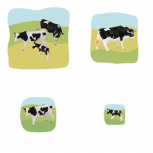 Rind Familie Wachstumspuzzle