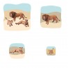 Lion Family Growth Puzzle