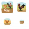 Huhn Familie Wachstumspuzzle Huhn Familie Wachstumspuzzle