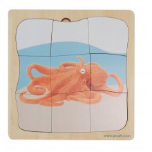 Oktopus Wachstumspuzzle
