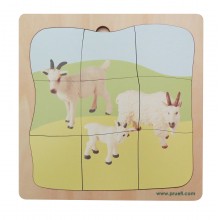 Ziege Familie Wachstumspuzzle