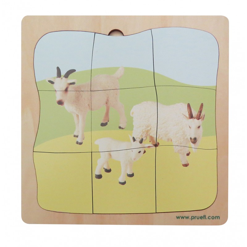 Ziege Familie Wachstumspuzzle Ziege Familie Wachstumspuzzle