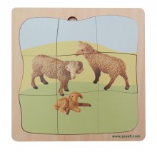 Schaf Familie Wachstumspuzzle
