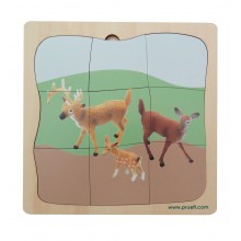 Reh Familie Wachstumspuzzle