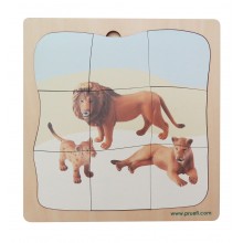 Löwe Familie Wachstumspuzzle