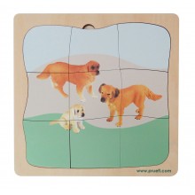 Hund Familie Wachstumspuzzle