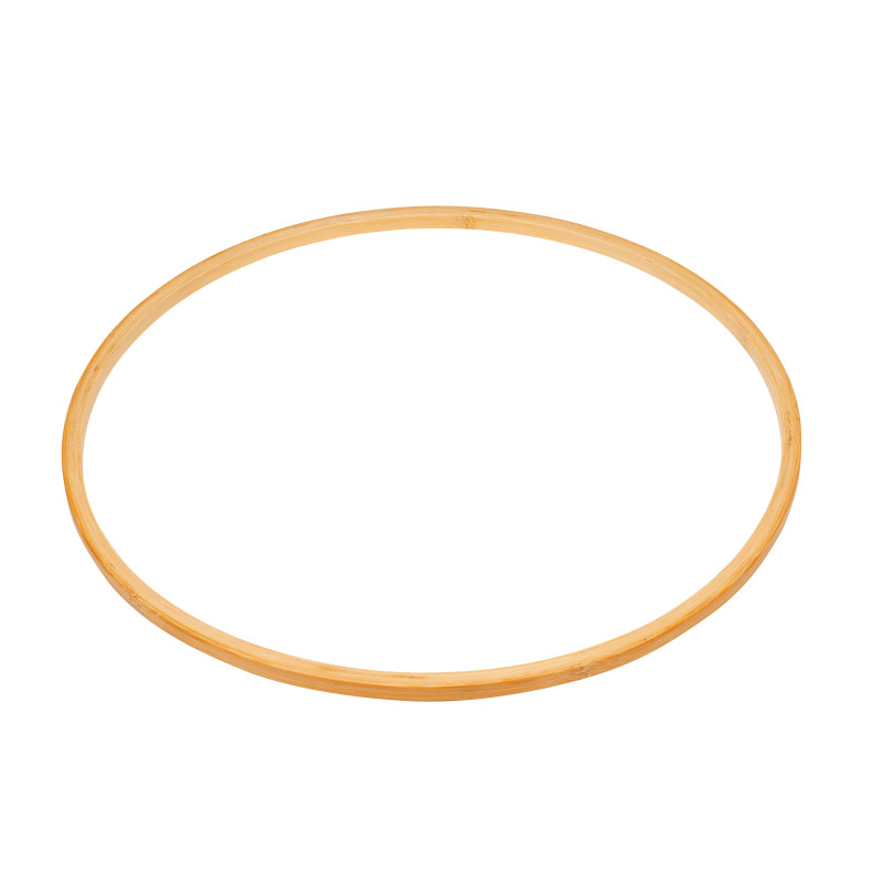Hula hoop ring: transparent lacquered (60 cm)