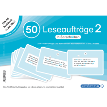50 Leseaufträge 2 in der Box für die 1. und 2. Klasse