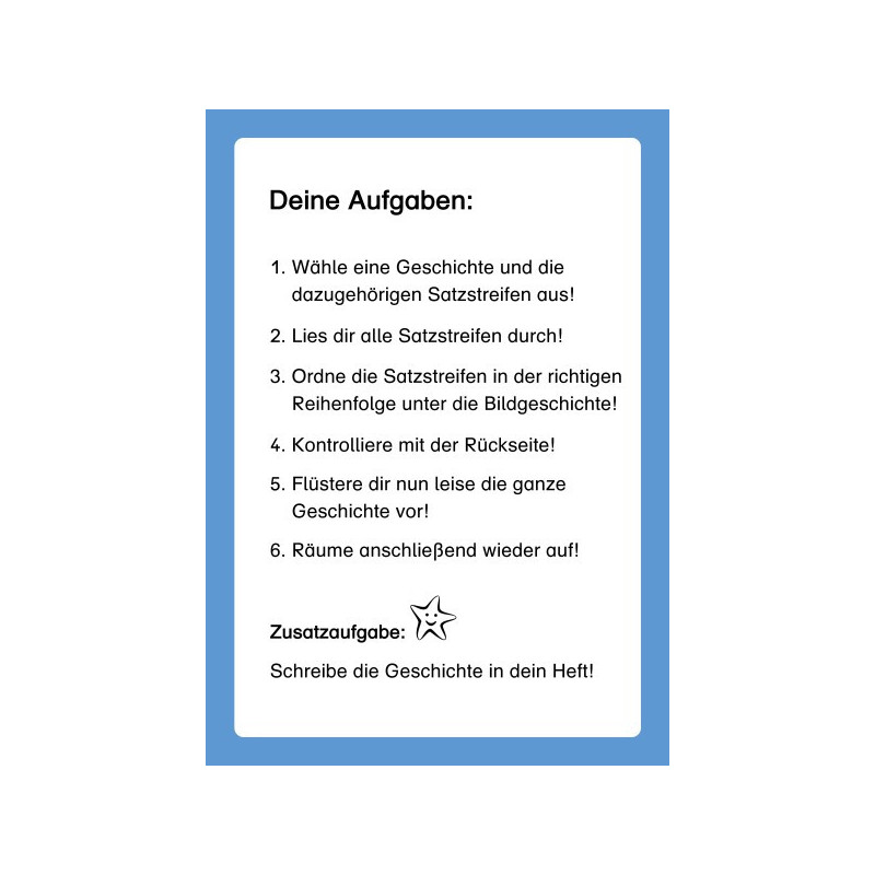 Sätze ordnen Teil 1