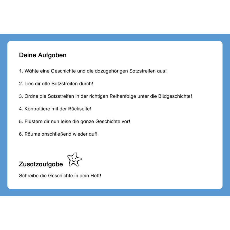 Sätze ordnen Teil 2