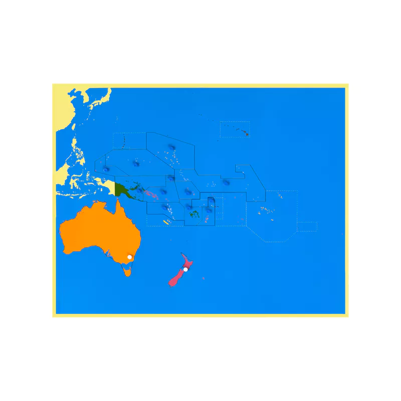 Puzzlekarte Ozeanien