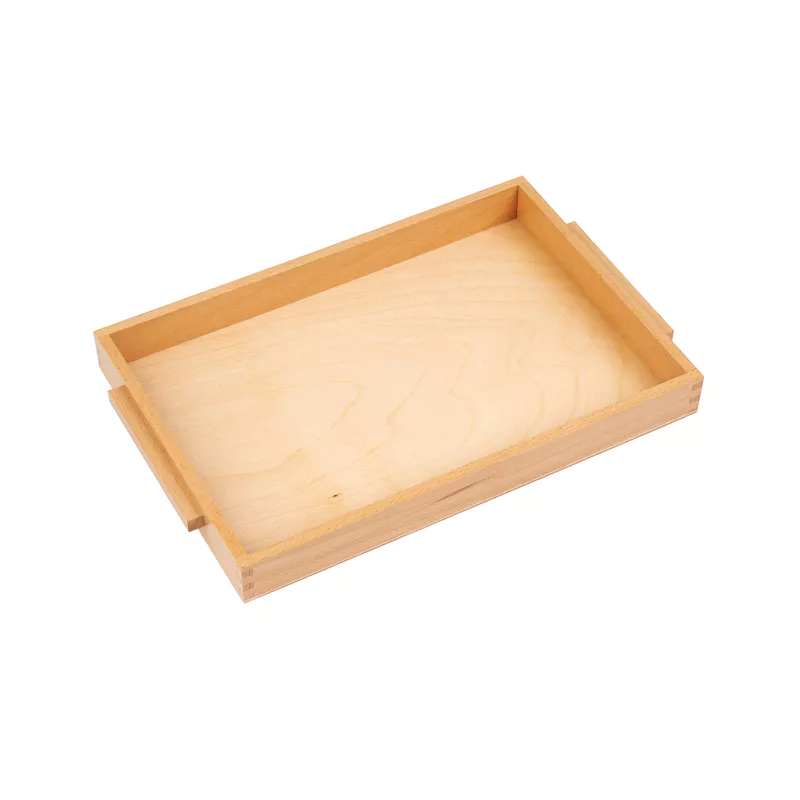 Einfaches Holztablett: mittelgroß