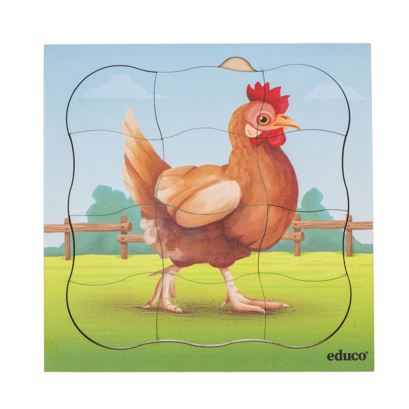 Wachstumspuzzle Huhn