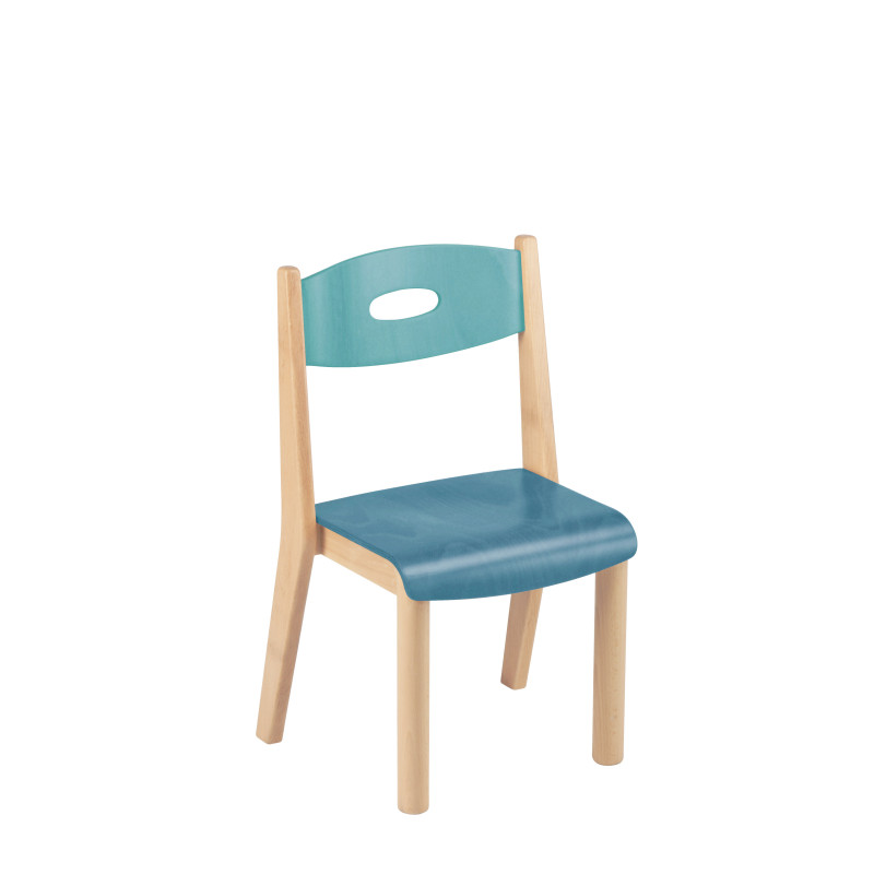 Stackable children's chair blue