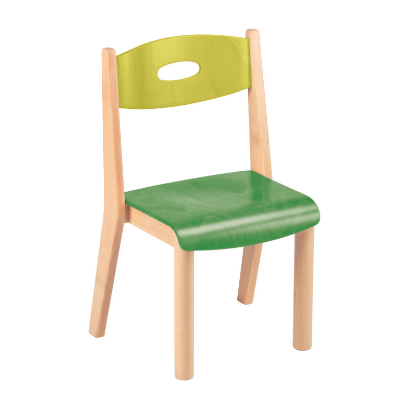 Stapelbarer Kinderstuhl grün
