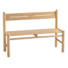 Bench with backrest for children