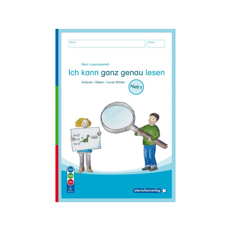 Mein Lupenleseheft 1 - Ich kann ganz genau lesen- Ausgabe mit Artikelkennzeichnung (DaZ)